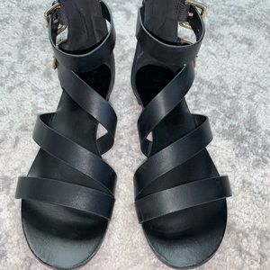 Black Gladiator Sandals size 9